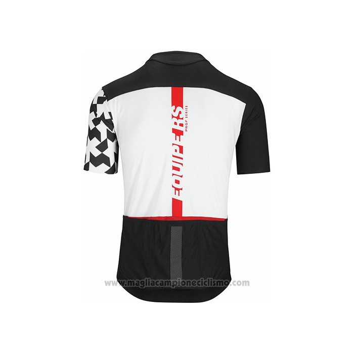 2021 Abbigliamento Ciclismo Assos Nero Bianco Rosso Manica Corta e Salopette
