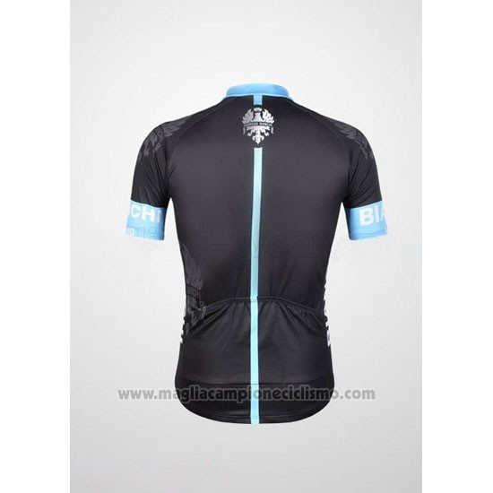 2012 Abbigliamento Ciclismo Bianchi Nero e Azzurro Manica Corta e Salopette