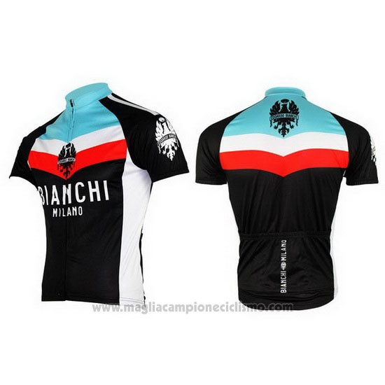 2013 Abbigliamento Ciclismo Bianchi Nero e Azzurro Manica Corta e Salopette