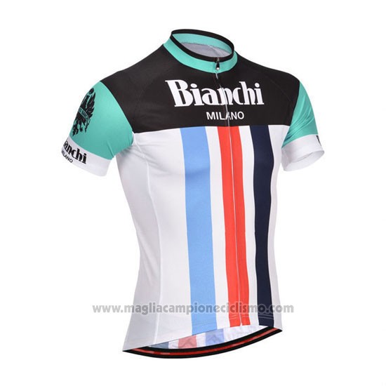 2014 Abbigliamento Ciclismo Bianchi Nero e Bianco Manica Corta e Salopette