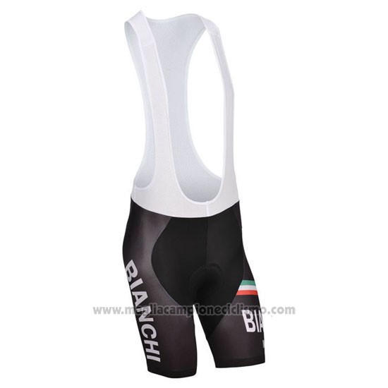 2014 Abbigliamento Ciclismo Bianchi Nero e Blu Manica Corta e Salopette