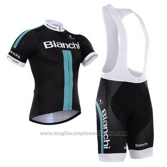 2014 Abbigliamento Ciclismo Bianchi Nero e Verde Manica Corta e Salopette