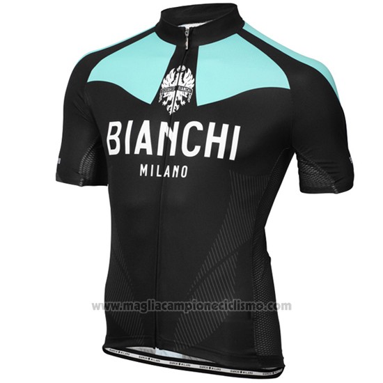 2016 Abbigliamento Ciclismo Bianchi Azzurro e Giallo Manica Corta e Salopette
