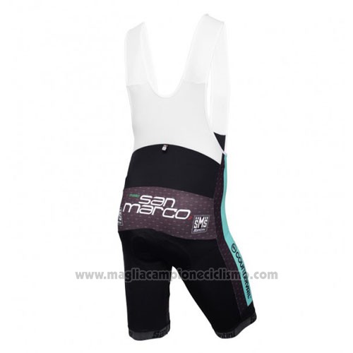 2016 Abbigliamento Ciclismo Bianchi Mtb Azzurro e Nero Manica Corta e Salopette