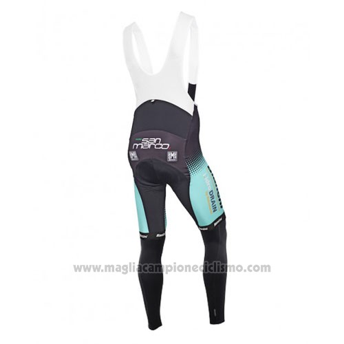 2016 Abbigliamento Ciclismo Bianchi Mtb Ml Nero e Verde Manica Lunga e Salopette