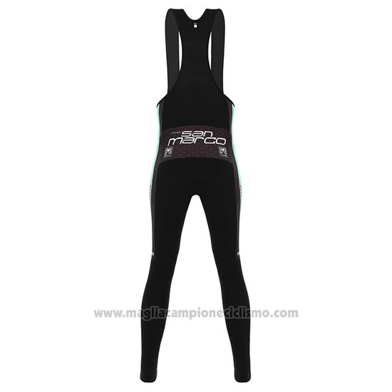 2016 Abbigliamento Ciclismo Bianchi Mtb Nero e Verde Manica Lunga e Salopette