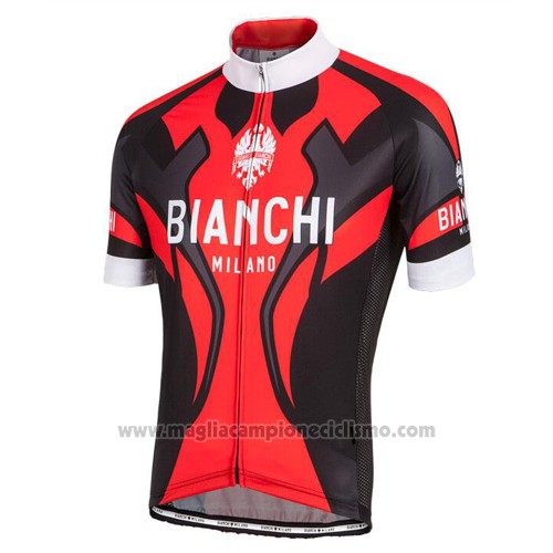 2016 Abbigliamento Ciclismo Bianchi Nero e Rosso Manica Corta e Salopette
