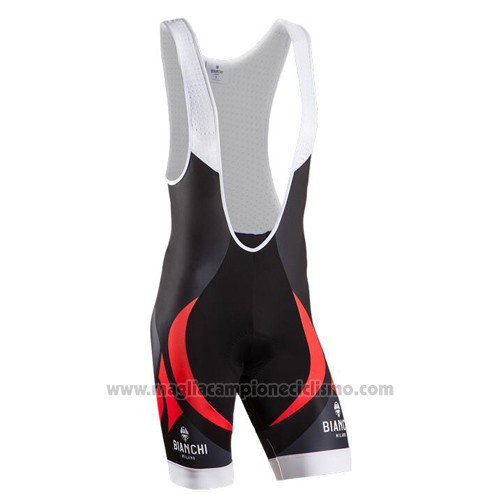 2016 Abbigliamento Ciclismo Bianchi Nero e Rosso Manica Corta e Salopette