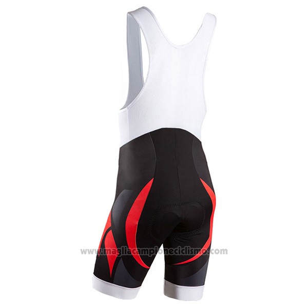 2016 Abbigliamento Ciclismo Bianchi Nero e Rosso Manica Corta e Salopette