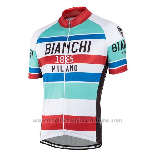 2016 Abbigliamento Ciclismo Bianchi Rosso e Bianco Manica Corta e Salopette