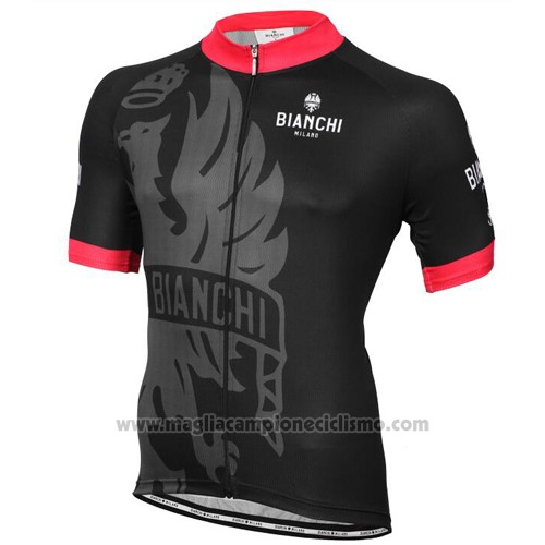 2016 Abbigliamento Ciclismo Bianchi Rosso e Nero Manica Corta e Salopette