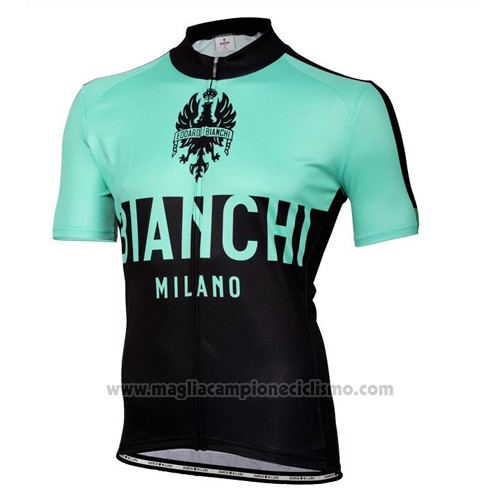 2016 Abbigliamento Ciclismo Bianchi Verde Manica Corta e Salopette
