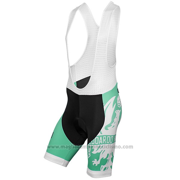 2016 Abbigliamento Ciclismo Bianchi Verde e Bianco Manica Corta e Salopette