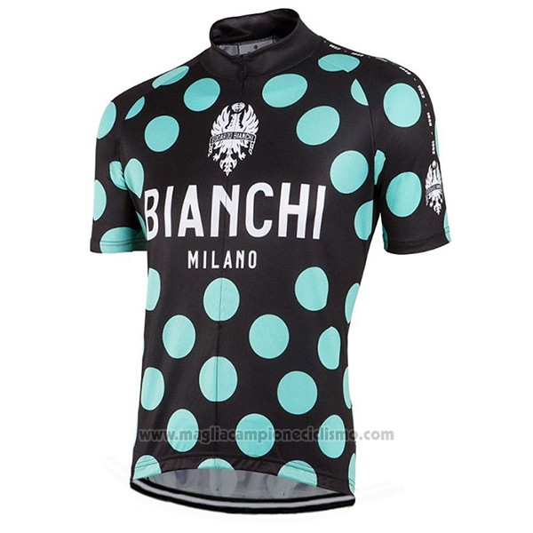 2016 Abbigliamento Ciclismo Bianchi Verde e Nero Manica Corta e Salopette