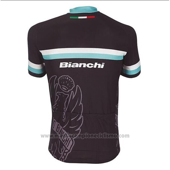 2017 Abbigliamento Ciclismo Bianchi Bianco e Azzurro Manica Corta e Salopette