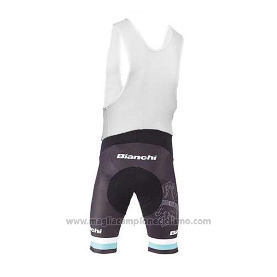2017 Abbigliamento Ciclismo Bianchi Bianco e Azzurro Manica Corta e Salopette