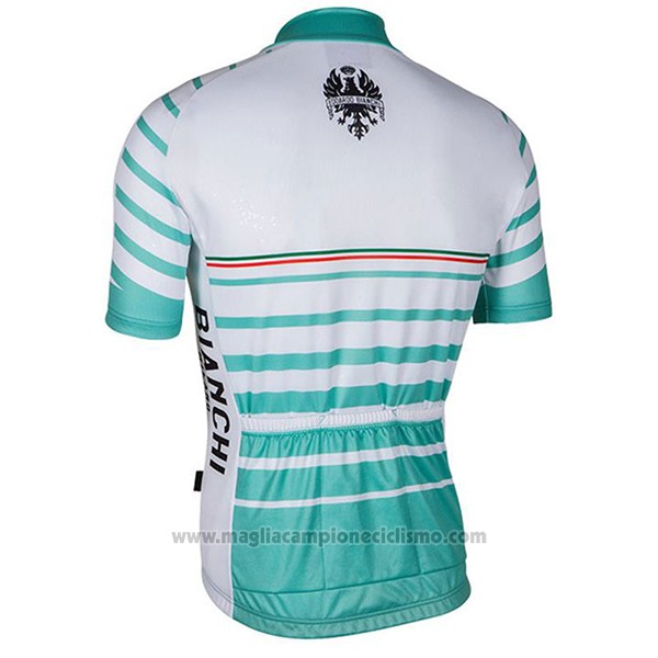 2017 Abbigliamento Ciclismo Bianchi Milano Albatros Bianco Manica Corta e Salopette