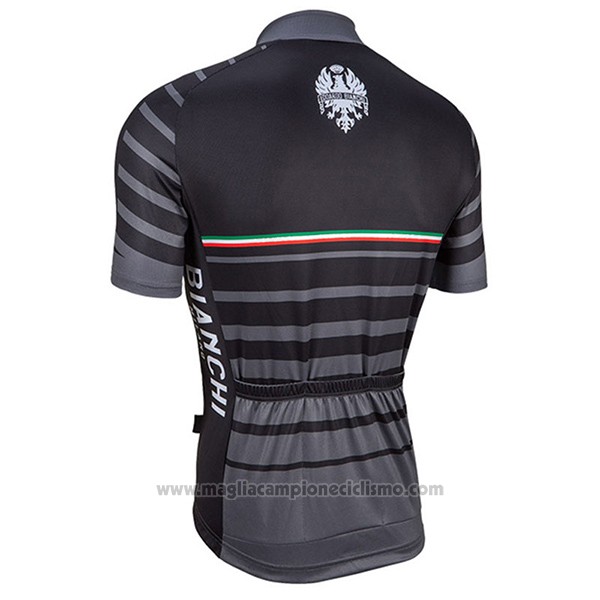 2017 Abbigliamento Ciclismo Bianchi Milano Albatros Grigio Manica Corta e Salopette