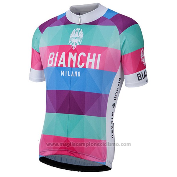 2017 Abbigliamento Ciclismo Bianchi Milano Aviolo Rosso Manica Corta e Salopette