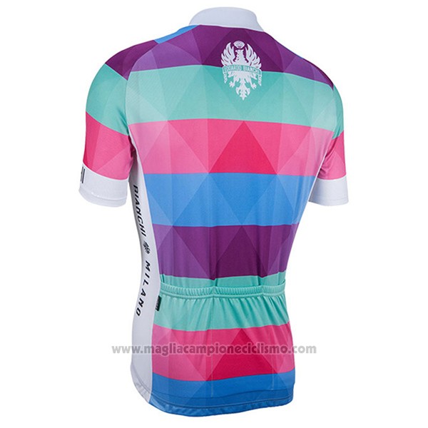 2017 Abbigliamento Ciclismo Bianchi Milano Aviolo Rosso Manica Corta e Salopette