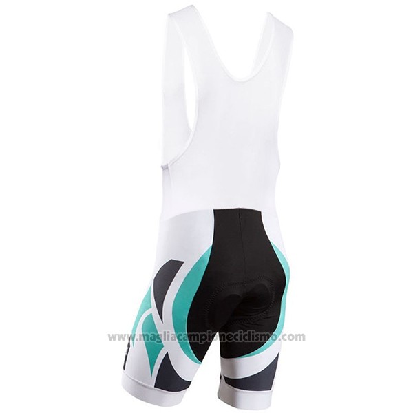2017 Abbigliamento Ciclismo Bianchi Milano Bianco Manica Corta e Salopette