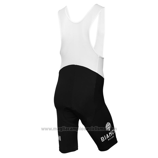 2017 Abbigliamento Ciclismo Bianchi Milano Chorei Nero Manica Corta e Salopette