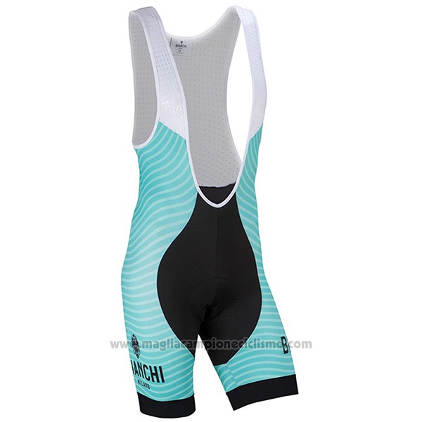 2017 Abbigliamento Ciclismo Bianchi Milano Meja Verde Manica Corta e Salopette