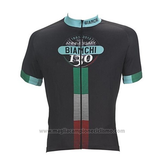 2017 Abbigliamento Ciclismo Bianchi Nero Manica Corta e Salopette