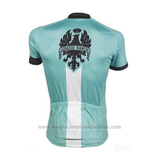 2017 Abbigliamento Ciclismo Bianchi Verde Manica Corta e Salopette