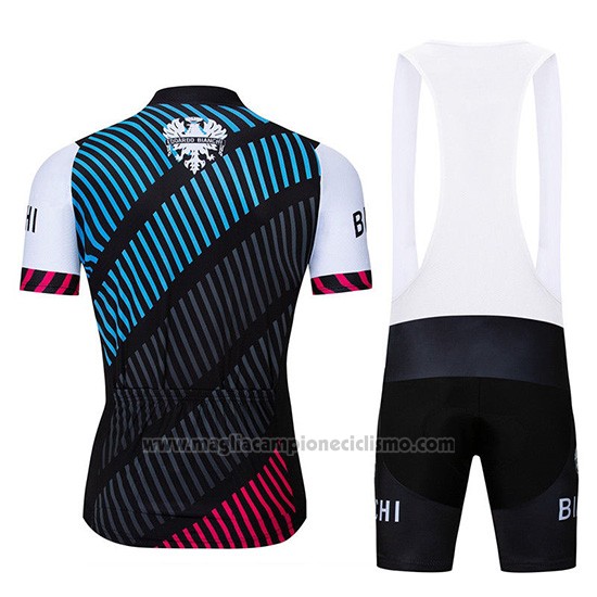 2019 Abbigliamento Ciclismo Bianchi Blu Nero Rosso Manica Corta e Salopette