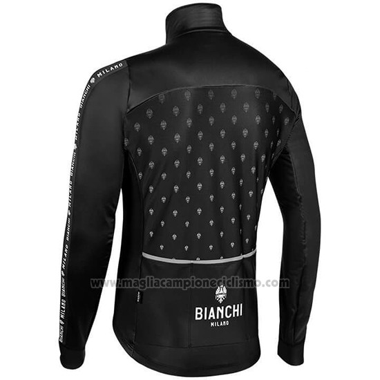 2019 Abbigliamento Ciclismo Bianchi Milano FT Nero Bianco Manica Lunga e Salopette