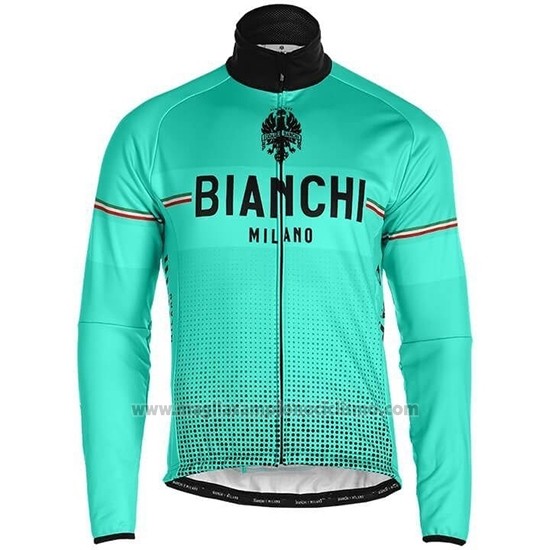 2019 Abbigliamento Ciclismo Bianchi Milano XD Blu Grigio Manica Lunga e Salopette
