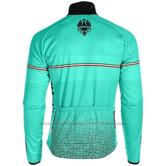 2019 Abbigliamento Ciclismo Bianchi Milano XD Blu Grigio Manica Lunga e Salopette