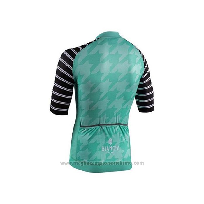 2020 Abbigliamento Ciclismo Bianchi Blu Nero Manica Corta e Salopette