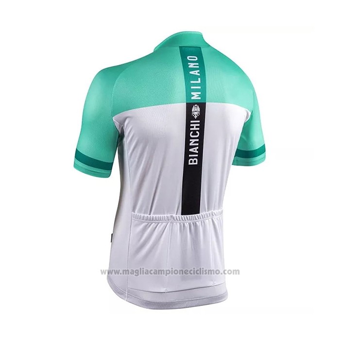 2021 Abbigliamento Ciclismo Bianchi Bianco Verde Manica Corta e Salopette