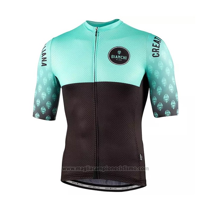 2021 Abbigliamento Ciclismo Bianchi Nero Verde Manica Corta e Salopette