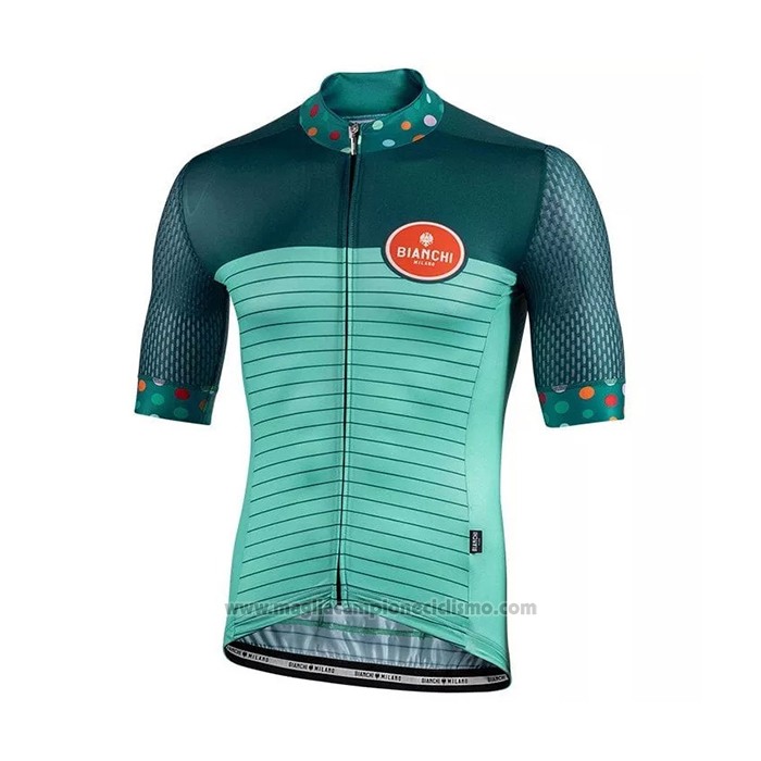2021 Abbigliamento Ciclismo Bianchi Verde Manica Corta e Salopette