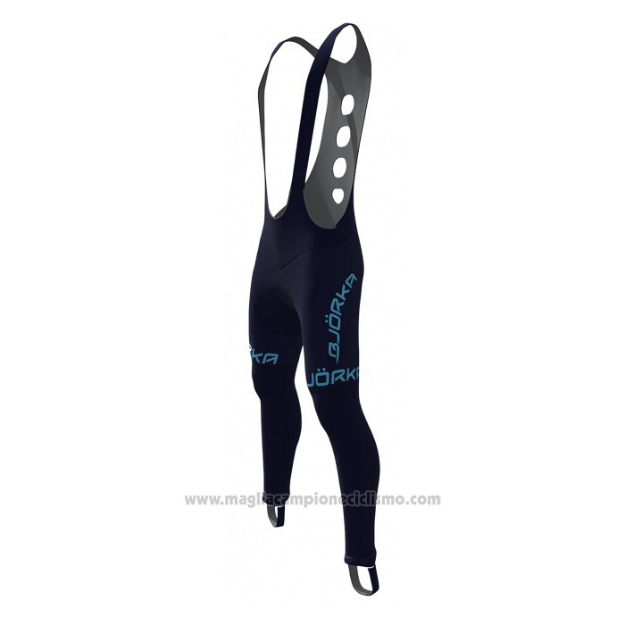 2021 Abbigliamento Ciclismo Bjorka Blu Manica Lunga e Salopette