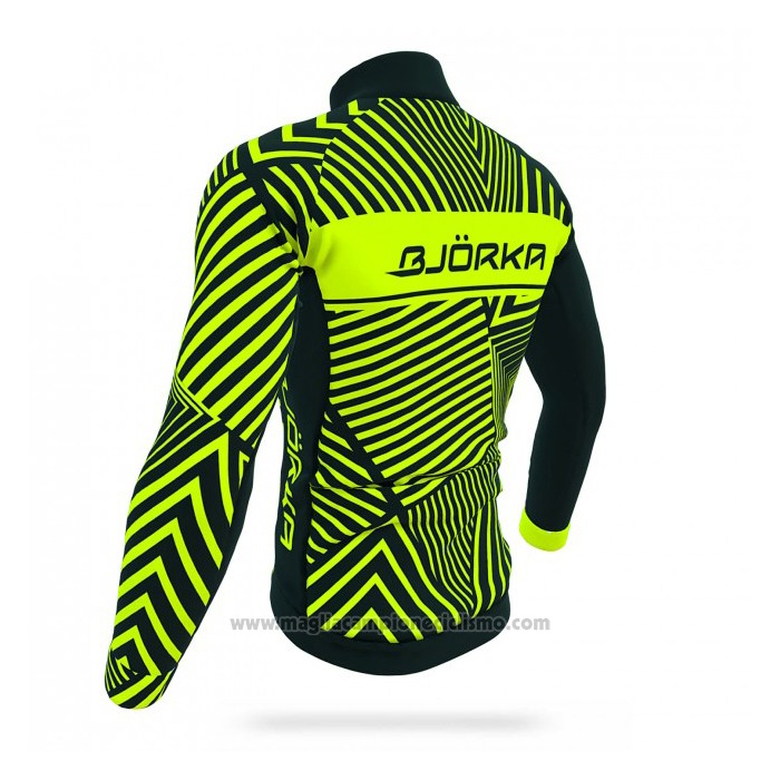 2021 Abbigliamento Ciclismo Bjorka Giallo Manica Lunga e Salopette