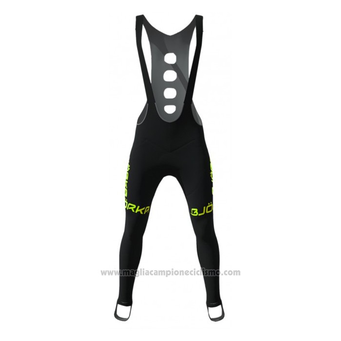 2021 Abbigliamento Ciclismo Bjorka Giallo Manica Lunga e Salopette