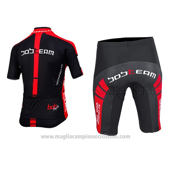 2015 Abbigliamento Ciclismo Bobteam Nero Manica Corta e Salopette