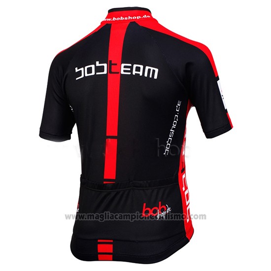 2015 Abbigliamento Ciclismo Bobteam Nero Manica Corta e Salopette