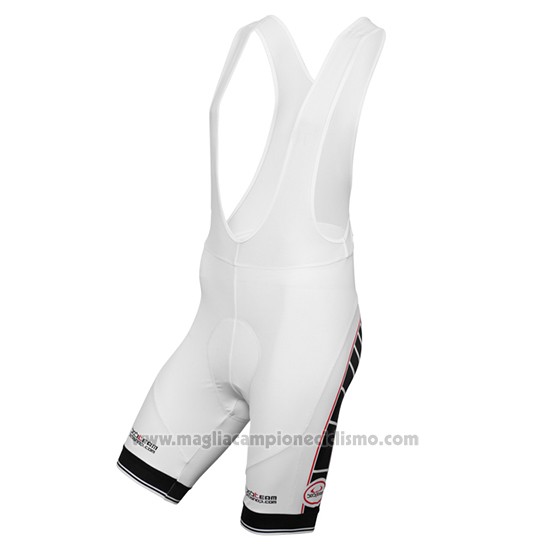 2016 Abbigliamento Ciclismo Bobteam Bianco Manica Corta e Salopette