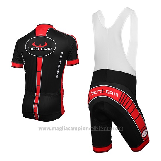 2016 Abbigliamento Ciclismo Bobteam Nero Manica Corta e Salopette