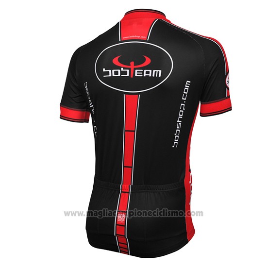 2016 Abbigliamento Ciclismo Bobteam Nero Manica Corta e Salopette