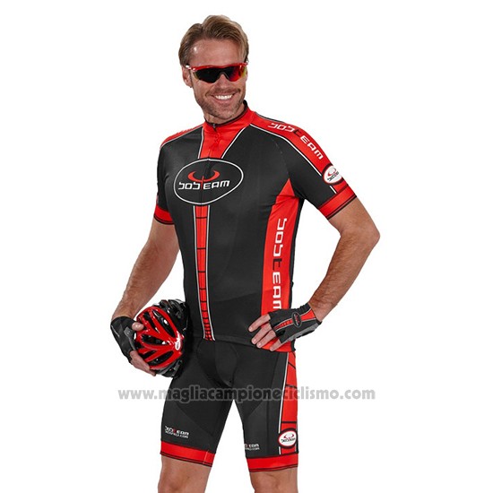 2016 Abbigliamento Ciclismo Bobteam Nero Manica Corta e Salopette