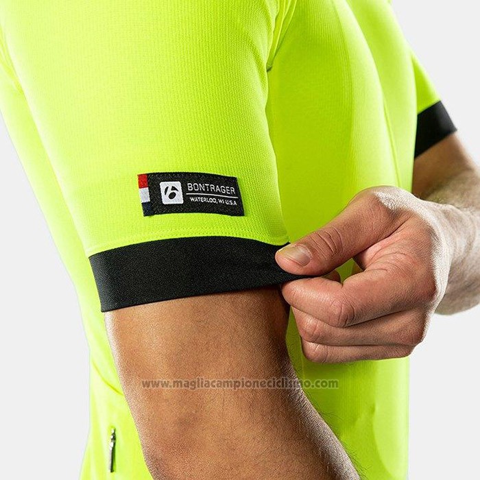 2020 Abbigliamento Ciclismo Bontrage Giallo Manica Corta e Salopette
