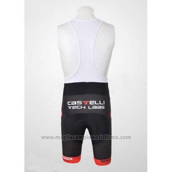 2011 Abbigliamento Ciclismo Castelli Bianco e Arancione Manica Corta e Salopette
