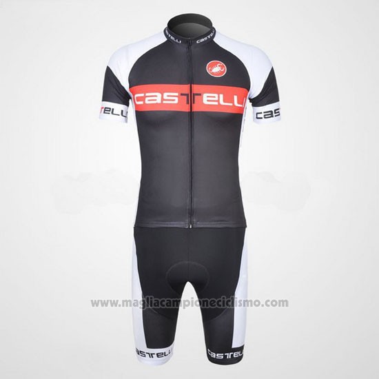 2011 Abbigliamento Ciclismo Castelli Bianco e Grigio Manica Corta e Salopette