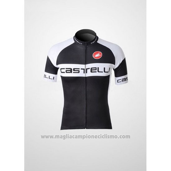 2011 Abbigliamento Ciclismo Castelli Nero Manica Corta e Salopette